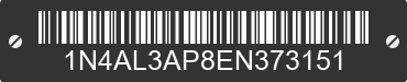 2014 NISSAN Altima 1N4AL3AP8EN373151 VIN decoded