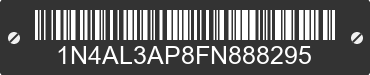 2015 NISSAN Altima 1N4AL3AP8FN888295 VIN decoded