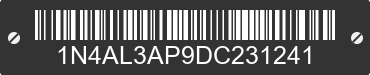 2013 NISSAN Altima 1N4AL3AP9DC231241 VIN decoded