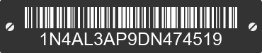 2013 NISSAN Altima 1N4AL3AP9DN474519 VIN decoded