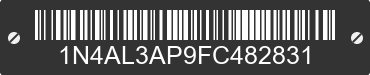 2015 NISSAN Altima 1N4AL3AP9FC482831 VIN decoded