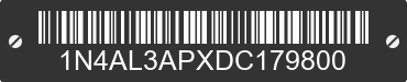2013 NISSAN Altima 1N4AL3APXDC179800 VIN decoded