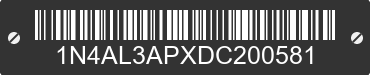 2013 NISSAN Altima 1N4AL3APXDC200581 VIN decoded
