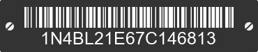 2007 NISSAN Altima 1N4BL21E67C146813 VIN decoded