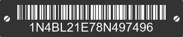 2008 NISSAN Altima 1N4BL21E78N497496 VIN decoded
