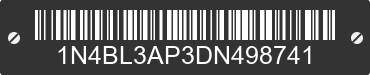 2013 NISSAN Altima 1N4BL3AP3DN498741 VIN decoded