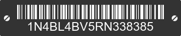 2024 NISSAN Altima 1N4BL4BV5RN338385 VIN decoded