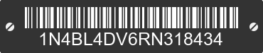 2024 NISSAN Altima 1N4BL4DV6RN318434 VIN decoded