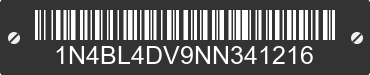 2022 NISSAN Altima 1N4BL4DV9NN341216 VIN decoded