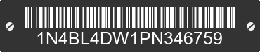 2023 NISSAN Altima 1N4BL4DW1PN346759 VIN decoded