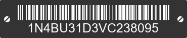 1997 NISSAN Altima 1N4BU31D3VC238095 VIN decoded