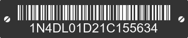 2001 NISSAN Altima 1N4DL01D21C155634 VIN decoded