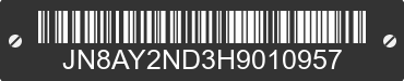 2017 NISSAN Armada JN8AY2ND3H9010957 VIN decoded