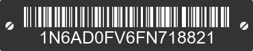 2015 NISSAN Frontier 1N6AD0FV6FN718821 VIN decoded
