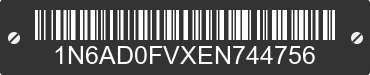 2014 NISSAN Frontier 1N6AD0FVXEN744756 VIN decoded