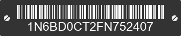2015 NISSAN Frontier 1N6BD0CT2FN752407 VIN decoded