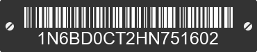 2017 NISSAN Frontier 1N6BD0CT2HN751602 VIN decoded