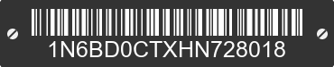 2017 NISSAN Frontier 1N6BD0CTXHN728018 VIN decoded