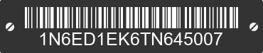 2026 NISSAN Frontier 1N6ED1EK6TN645007 VIN decoded