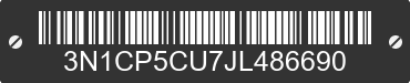 2018 NISSAN Kicks 3N1CP5CU7JL486690 VIN decoded