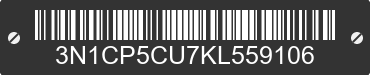 2019 NISSAN Kicks 3N1CP5CU7KL559106 VIN decoded