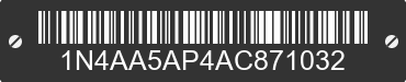 2010 NISSAN Maxima 1N4AA5AP4AC871032 VIN decoded