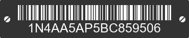 2011 NISSAN Maxima 1N4AA5AP5BC859506 VIN decoded