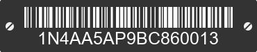 2011 NISSAN Maxima 1N4AA5AP9BC860013 VIN decoded