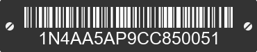 2012 NISSAN Maxima 1N4AA5AP9CC850051 VIN decoded