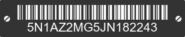 2018 NISSAN Murano 5N1AZ2MG5JN182243 VIN decoded