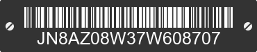2007 NISSAN Murano JN8AZ08W37W608707 VIN decoded
