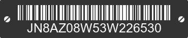 2003 NISSAN Murano JN8AZ08W53W226530 VIN decoded