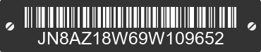 2009 NISSAN Murano JN8AZ18W69W109652 VIN decoded