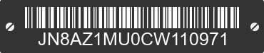 2012 NISSAN Murano JN8AZ1MU0CW110971 VIN decoded