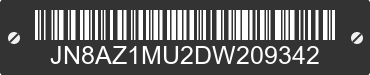 2013 NISSAN Murano JN8AZ1MU2DW209342 VIN decoded