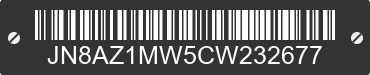 2012 NISSAN Murano JN8AZ1MW5CW232677 VIN decoded