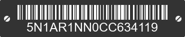 2012 NISSAN Pathfinder 5N1AR1NN0CC634119 VIN decoded