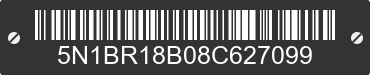 2008 NISSAN Pathfinder 5N1BR18B08C627099 VIN decoded