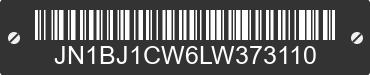 2020 NISSAN Rogue Sport JN1BJ1CW6LW373110 VIN decoded
