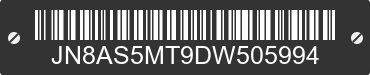 2013 NISSAN Rogue JN8AS5MT9DW505994 VIN decoded