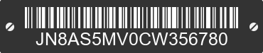 2012 NISSAN Rogue JN8AS5MV0CW356780 VIN decoded