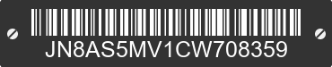 2012 NISSAN Rogue JN8AS5MV1CW708359 VIN decoded