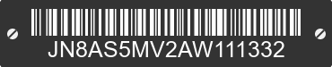 2010 NISSAN Rogue JN8AS5MV2AW111332 VIN decoded