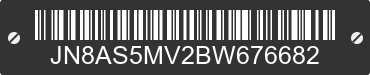 2011 NISSAN Rogue JN8AS5MV2BW676682 VIN decoded