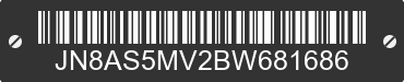 2011 NISSAN Rogue JN8AS5MV2BW681686 VIN decoded