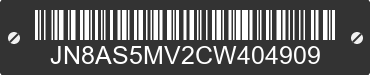 2012 NISSAN Rogue JN8AS5MV2CW404909 VIN decoded