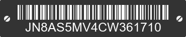 2012 NISSAN Rogue JN8AS5MV4CW361710 VIN decoded