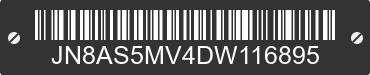 2013 NISSAN Rogue JN8AS5MV4DW116895 VIN decoded