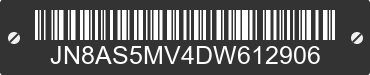 2013 NISSAN Rogue JN8AS5MV4DW612906 VIN decoded