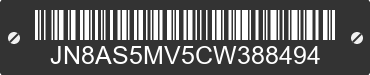 2012 NISSAN Rogue JN8AS5MV5CW388494 VIN decoded